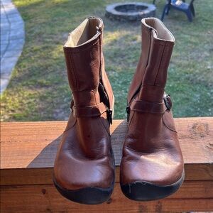 Brown Leather Ankle Boots